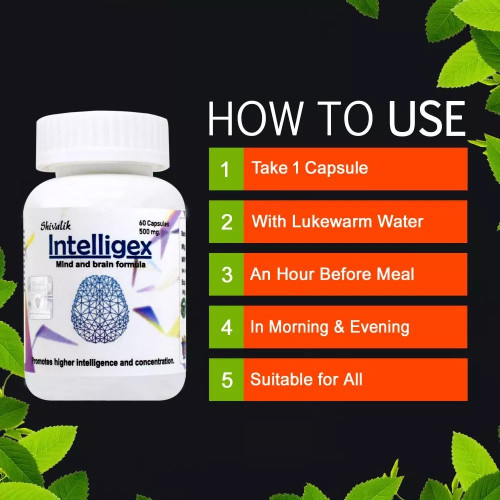 Shivalik Herbals Intelligex  Capsulesule (60 Capsules)