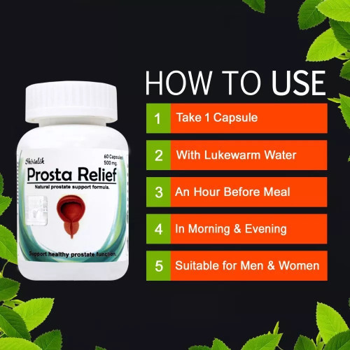 Shivalik Herbals Prosta Relief  Capsulesule (60 Capsules)