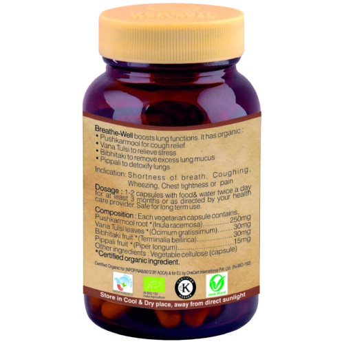 Organic Wellness Breath-Well  Capsules (90 Capsules)