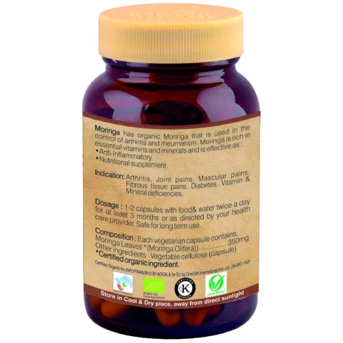 Organic Wellness Moringa  Capsules (90 Capsules)