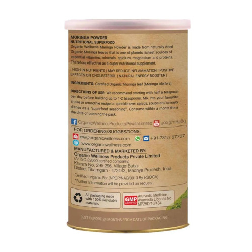 Organic Wellness Moringa Powder (100g)