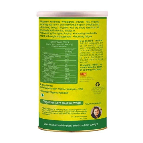 Organic Wellness Wheatgrass Powder (100g)