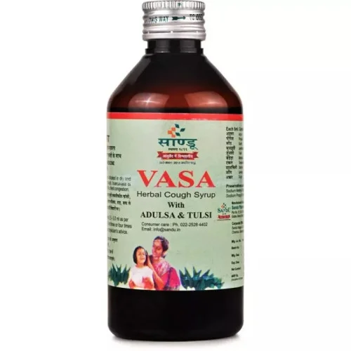 Sandu Vasa Herbal Cough Syrup (Vasajeevani) (200ml)