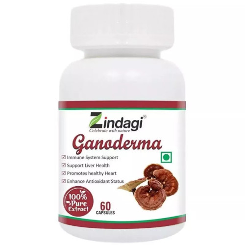Zindagi Pure Ganoderma Extract  Capsules (60 Capsules)