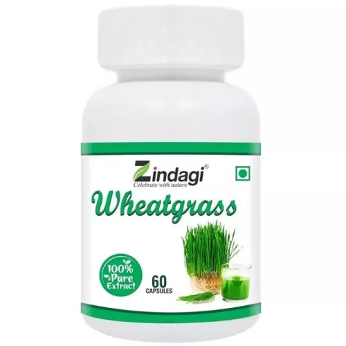 Zindagi Pure Wheat Grass Extract  Capsules (60 Capsules)
