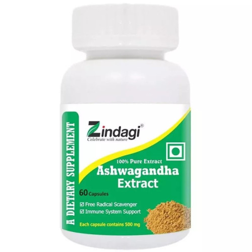 Zindagi Zindagi Viagra Ashwagandha Extract  Capsules (60 Capsules)