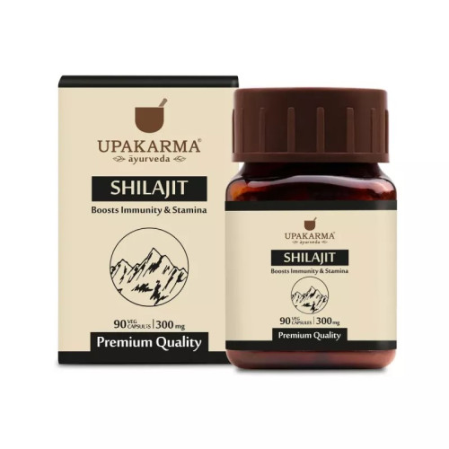 Upakarma Ayurveda Shilajit  Capsules (90 Capsules)