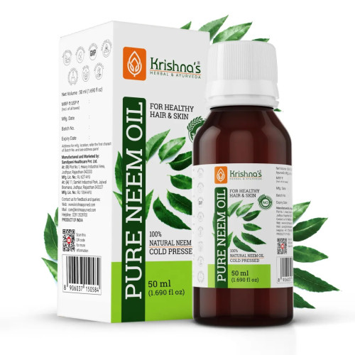 Krishna's Pure Neem Oil (50ml)