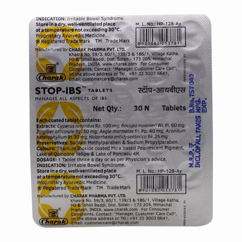 Charak Stop IBS  Tablet (30 Tablets)