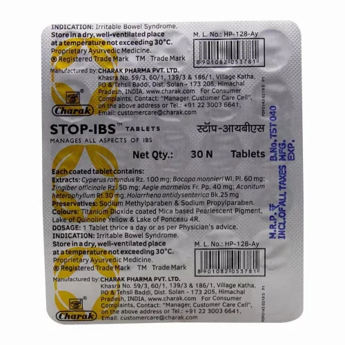 Charak Stop IBS  Tablet (30 Tablets)