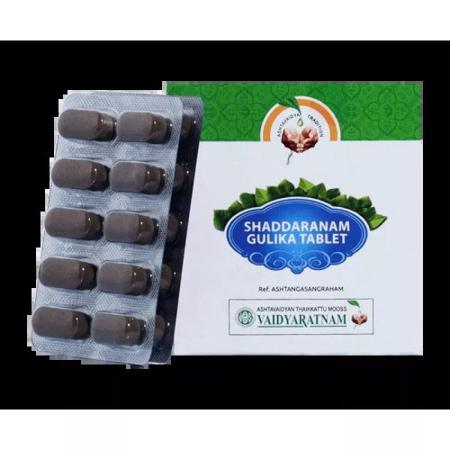 Vaidyaratnam Shaddaranam Gulika  Tablet (100 Tablets)