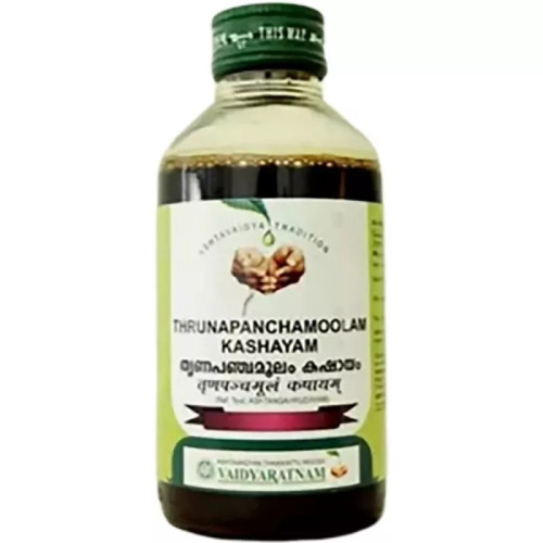 Vaidyaratnam Thrunapanchamooladi Kashayam (Thrunapanchamoolam Kashayam) (200ml)
