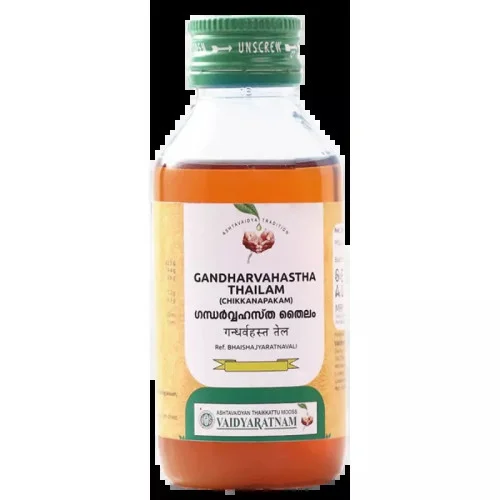 Vaidyaratnam Gandharvahastha Thailam Chikkanapakam (Gandhar- Vahastha Thailam) (100ml)