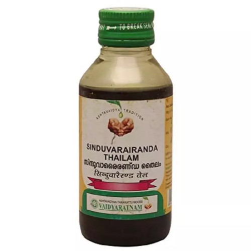 Vaidyaratnam Sinduvarairanda Thailam (100ml)