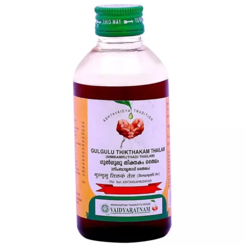 Vaidyaratnam Gulguluthikthakam Thailam (Nimbamruthadi Thailam) (200ml)