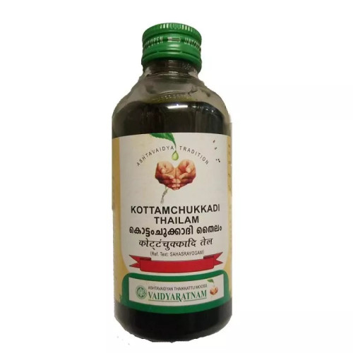 Vaidyaratnam Kottamchukkadi Thailam (450ml)