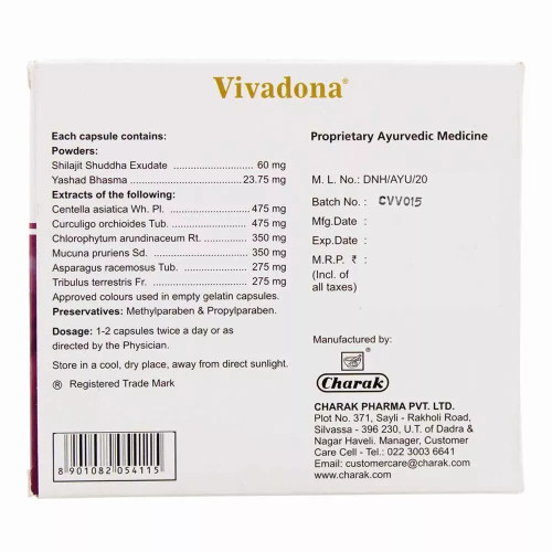 Charak Vivadona  Capsules (20 Capsules)