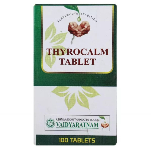 Vaidyaratnam Thyrocalm  Tablets (100 Tablets)
