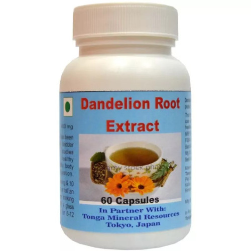 Tonga Herbs Dandelion Root Extract  Capsules (60 Capsules)
