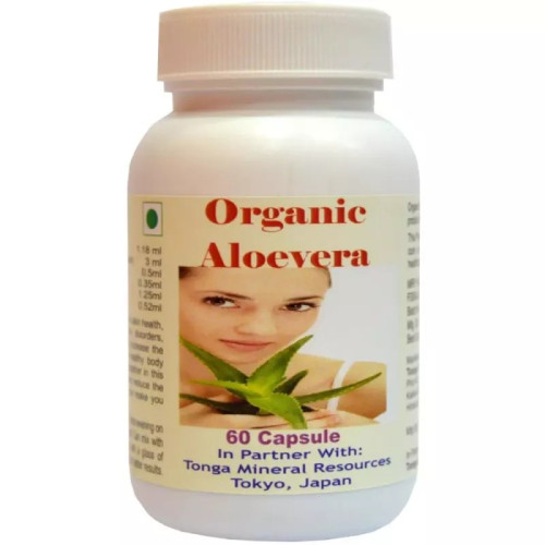 Tonga Herbs Organic Aloevera  Capsules (60 Capsules)