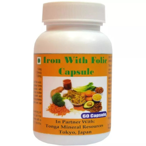 Tonga Herbs Iron With Folic  Capsules (60 Capsules)