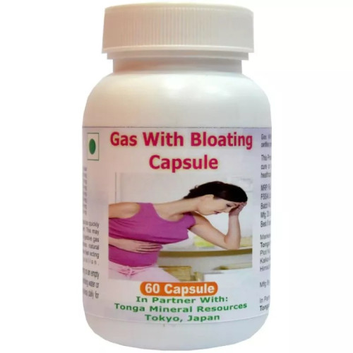 Tonga Herbs Gas With Bloating  Capsules (60 Capsules)
