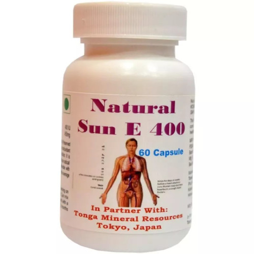 Tonga Herbs Natural Sun E 400  Capsules (60 Capsules)