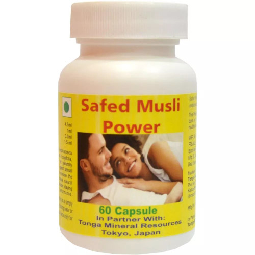Tonga Herbs Safed Musli Power  Capsules (60 Capsules)