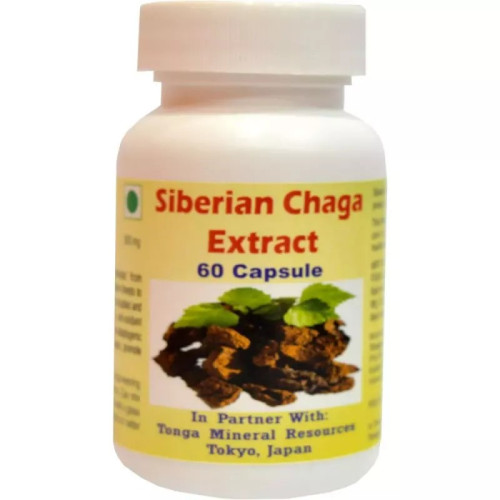 Tonga Herbs Siberian Chaga Extract  Capsules (60 Capsules)