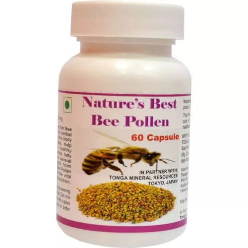 Tonga Herbs Nature Best Bee Pollen  Capsules (60 Capsules)