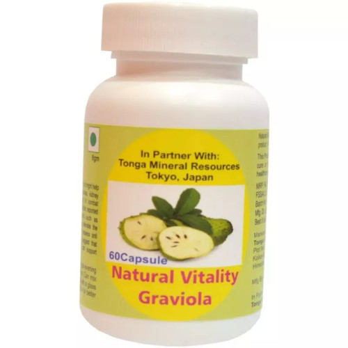 Tonga Herbs Natural Vitality Graviola  Capsules (60 Capsules)