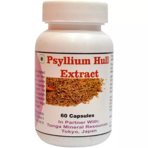 Tonga Herbs Psyllium Hull Extract  Capsules (60 Capsules)