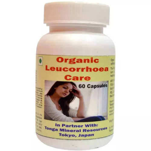 Tonga Herbs Organic Leucorrhoea Care  Capsules (60 Capsules)