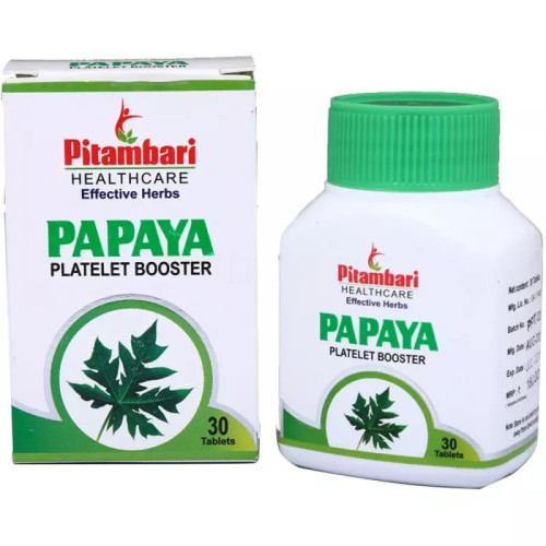 Pitambari Papaya Platelet Booster  Tablets (30 Tablets)