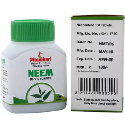 Pitambari Neem Skin Wellness  Tablets (60 Tablets)