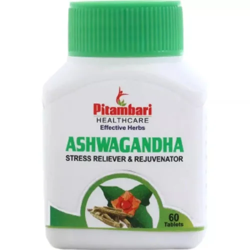 Pitambari Ashwagandha Stress Management  Tablets (60 Tablets)