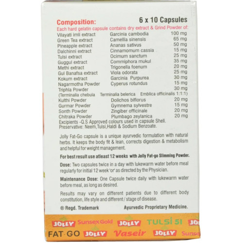 Jolly Fat Go Slimming  Capsules (60 Capsules)