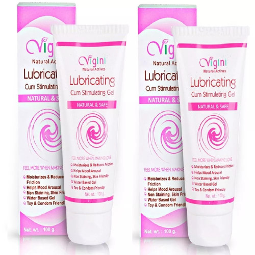 Vigini Lubricating Cum Stimulating Gel (100g, Pack of 2)