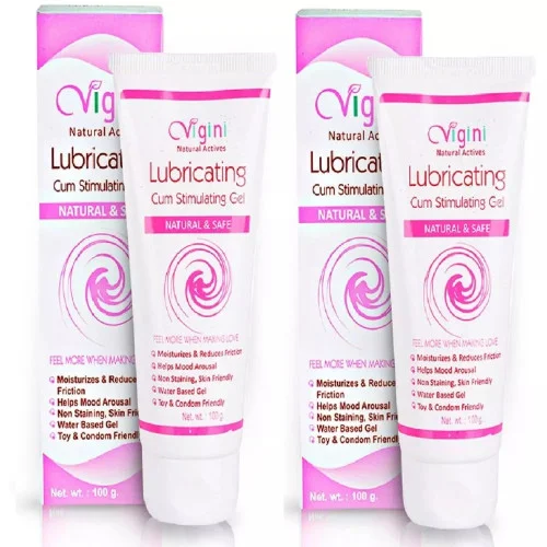 Vigini Lubricating Cum Stimulating Gel (100g, Pack of 2)